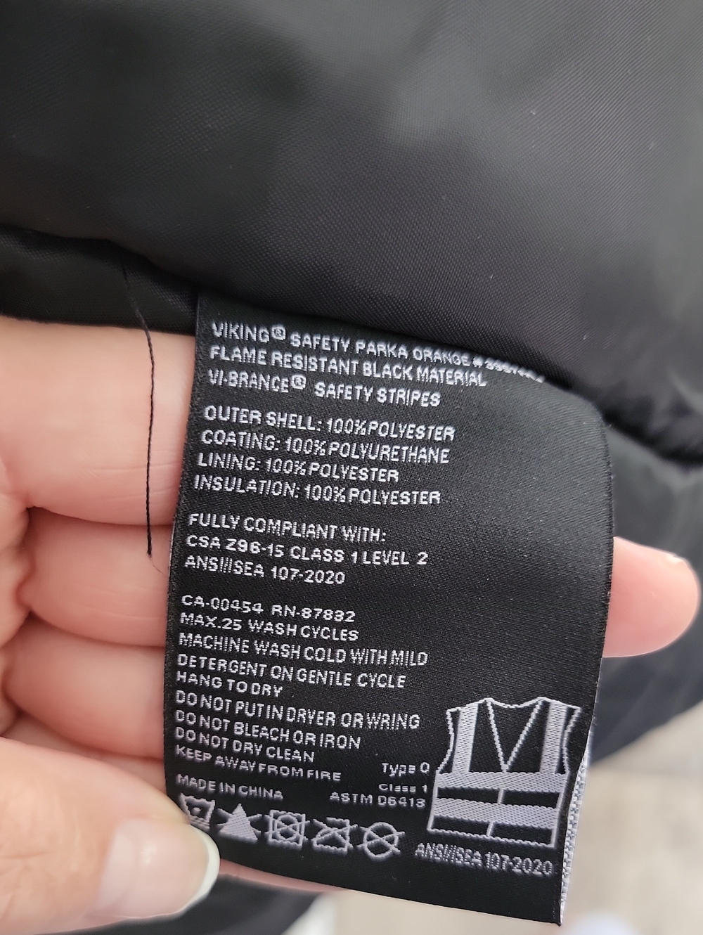 Professional Viking Insulted Fire Resistant Journeyman 300D Parka Sz XL - Picture 9 of 13